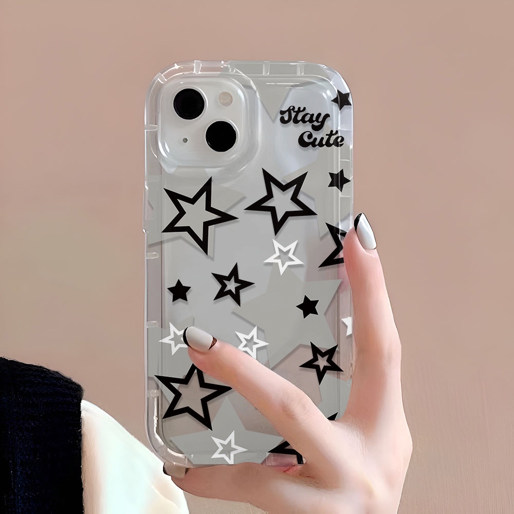 Ốp Điện Thoại Trong Suốt In Hình Ngôi Sao Cho iphone 14promax 11 13 12 7Plus X XS Max