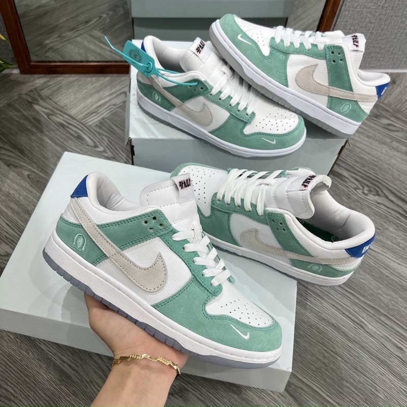 Giày thể thao sneaker Jd sb busan, Jd sb dunk xanh mới bản cao cấp nam nữ ảnh thật