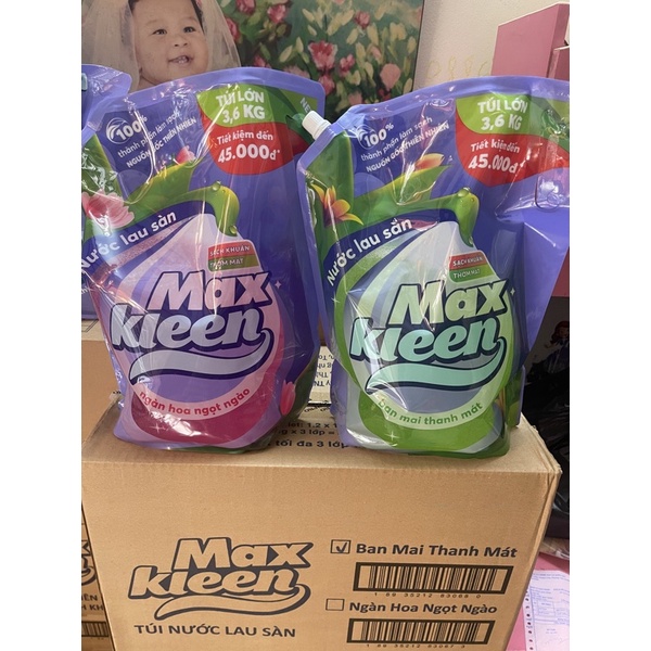 Siêu tiết kiệm -Túi lau sàn Maxkleen 3.6kg