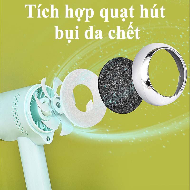 Máy Chà Gót Chân 2 Đầu Mài Cao Cấp Siêu Sạch Tẩy Tế Bào Chết Cho Tiệm Nail Tại Nhà Có Đèn Tia Cực Tím Khử Trùng