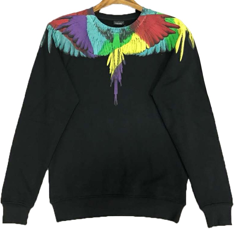 Áo hoodie áo thun dài tay cánh chim burlon hoạ tiết cánh chim Streetwear form rộng basic cotton Zenkocs3 MEN TOP 265