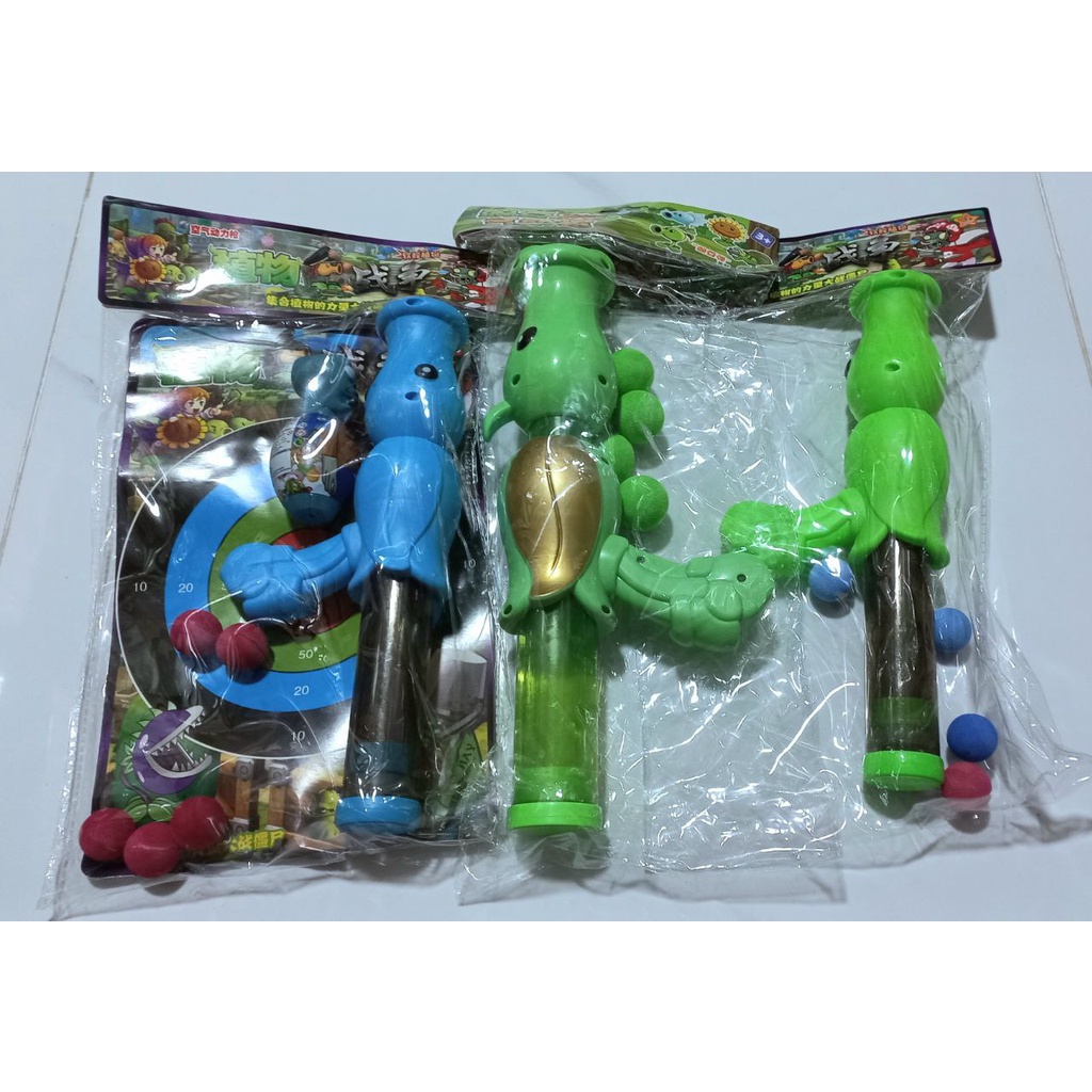 Đồ Chơi B.ắn Zombie, S.úng B.ắn Bóng Bi Xốp, Game Plants Vs Zombies 02101