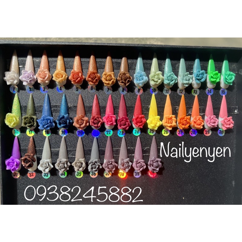 Bột Làm Hoa Nail,Bột Nail- Hũ 10g - 30g- Nhúng -Ombre - Làm hoa