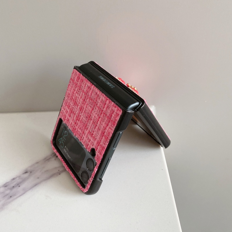 Ốp Điện Thoại Nắp Gập Bằng Vải In Hình Mickey Thời Trang Chống Rơi Cho Samsung Galaxy Z Flip 3 4