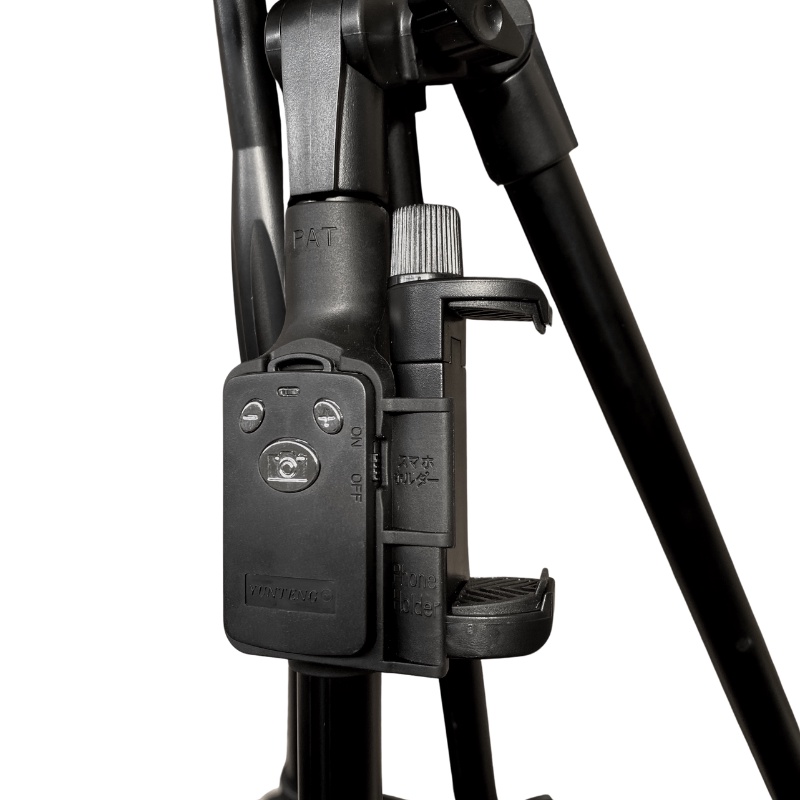 (Hàng Mới) Tripod - Chân đế điện thoại/ máy ảnh VCT 5208RM, phụ kiện chụp ảnh kèm theo remote và kẹp điện thoại