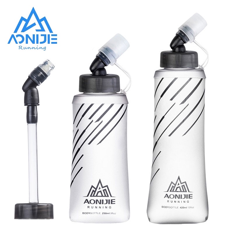 Bình nước thể thao AONIJIE SD21 TPU mềm 250/ 420/ 500ml có ống hút tiện lợi