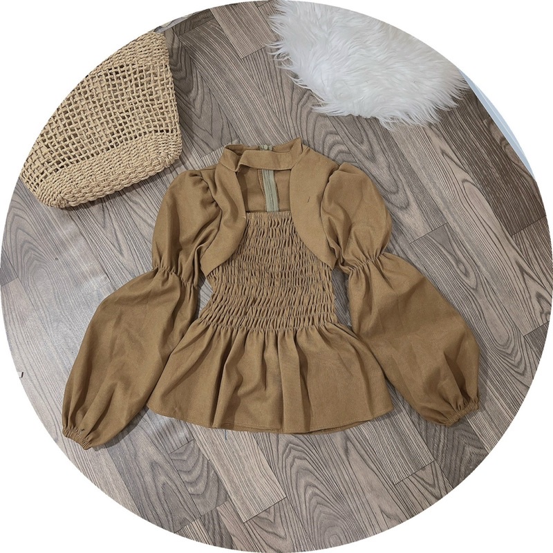 ÁO NHÚN THÂN, CỔ KIỂU SIÊU XINH