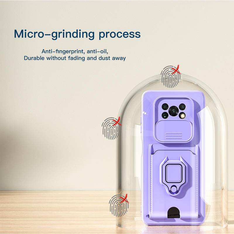 Ốp Điện Thoại Có Ngăn Đựng Thẻ Và Dây Đeo Cho Xiaomi Poco X3 Pro Xiaomi Poco M3 M4 Pro 5G