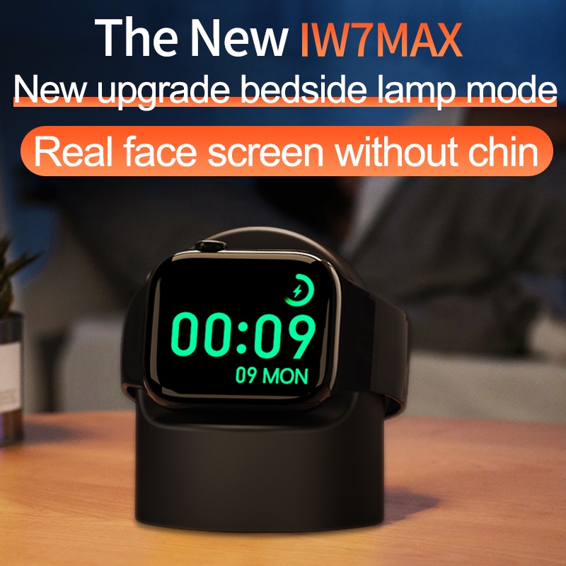 Đồng Hồ Thông Minh S7 IW7 MaX Màn Hình 1.9inch Màu Đen Bằng Thép Không Gỉ Hỗ Trợ Giọng Nói NFC Alipay