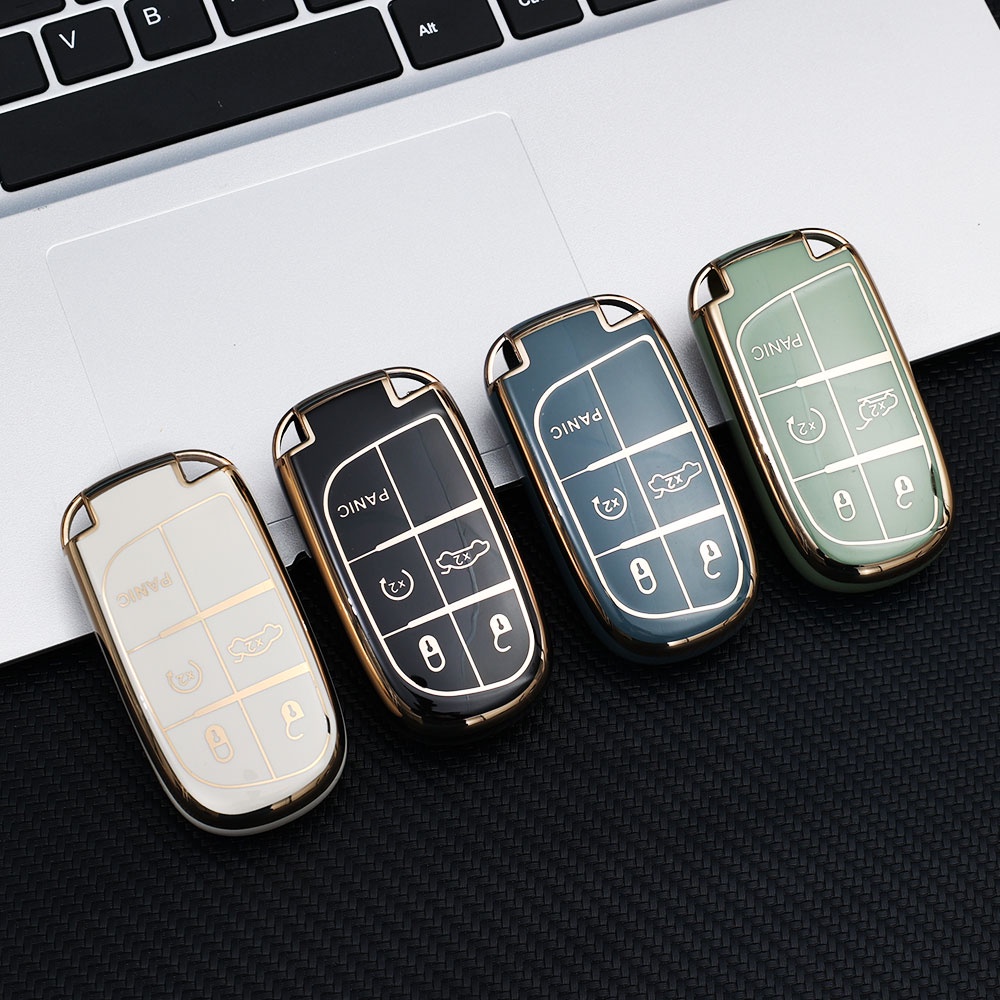 Miếng Dán Chống Trầy Xoay 360 Độ Tiện Dụng° Vỏ TPU Mềm Bảo Vệ Chìa Khóa Xe Hơi Chống Thấm Nước Cho Jeep / Nissan / Tesla Model 3 / Buick Enclave S, Volkswagen Golf / Chevrolet GMC