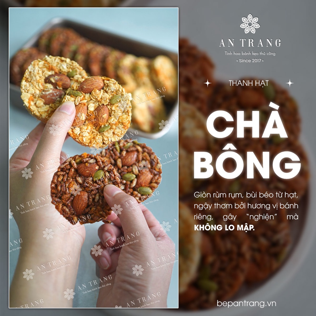 Thanh hạt Chà bông giòn thơm ngậy vị 🍀 Bánh hạt Ăn Kiêng ngon nhất 2023 💥 Siêu HOT 💥