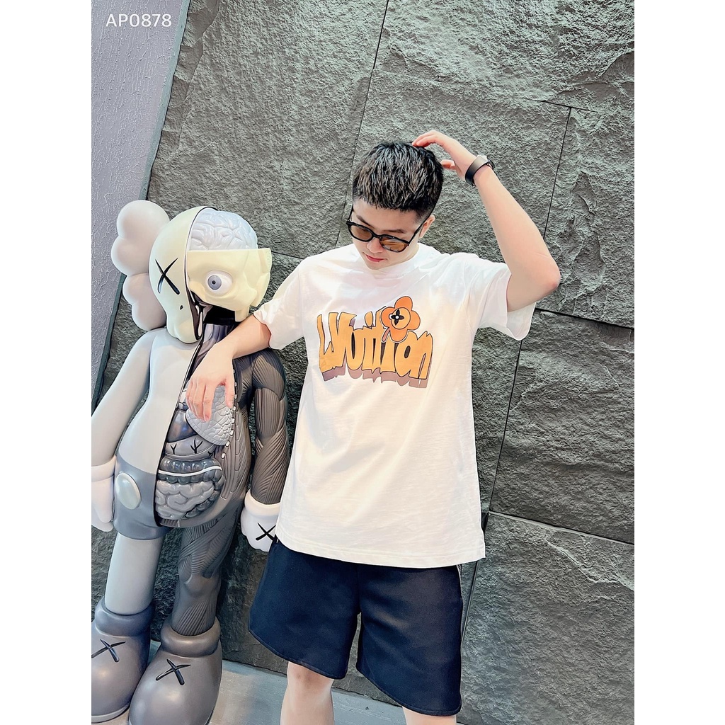 Áo phông LV, áo thun nam nữ chất liệu cotton 100% 01