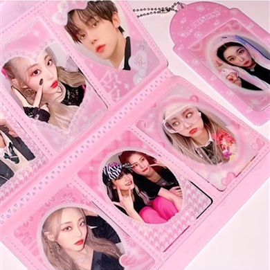 Set 9 Tấm Thẻ Trong Suốt Hình Ngôi Sao Trang Trí Ảnh Polaroid Kiểu Hàn Quốc