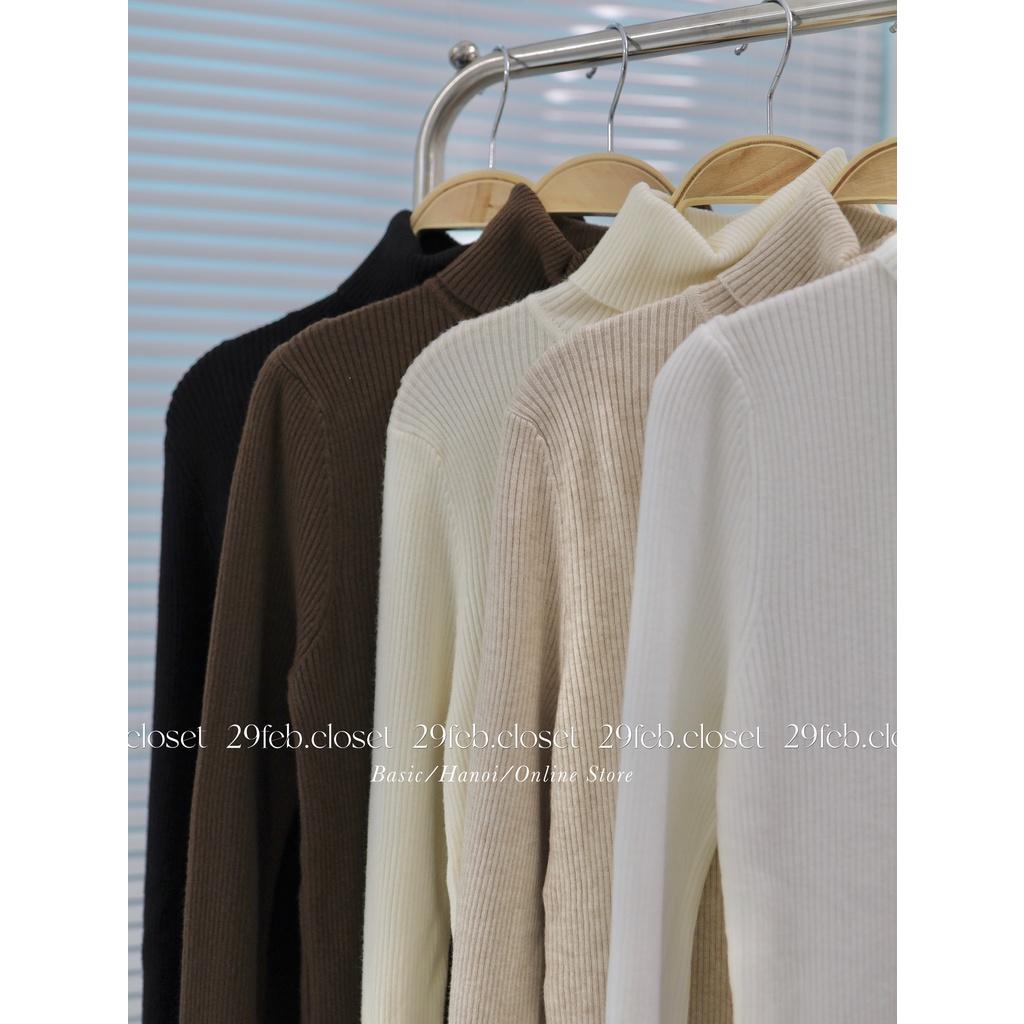 Áo len tăm cổ lọ dày dặn nhiều màu - 29feb.closet - A149