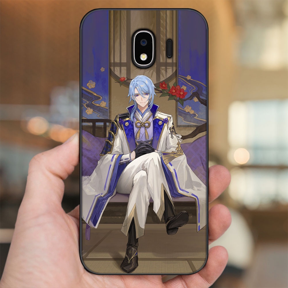 Ốp lưng Samsung J4 viền đen in hình Kamisato Ayato Genshin Impact