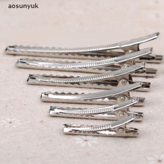  Aosunyuk Set 50 Kẹp Tóc Cá Sấu Bằng Kim Loại Có Răng Kẹp DIY 