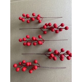 combo 5 chùm quả cherry đỏ bóng