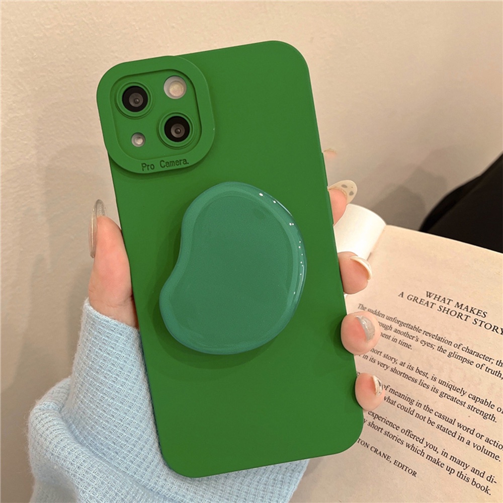 Ốp Điện Thoại TPU Mềm Chống Mồ Hôi Họa Tiết Trái Tim Màu Xanh Bạc Hà Cho IPhone 14 Pro Max 11 13 12 11 Pro Max X XS XR