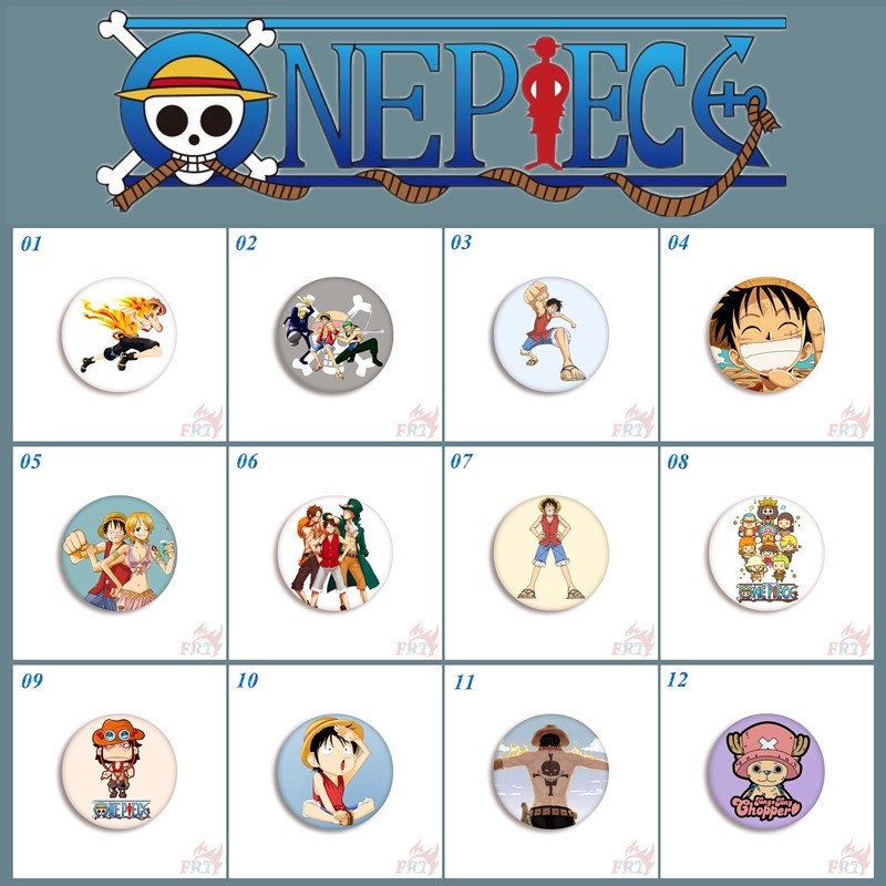 ❣️1 Huy Hiệu Cài Áo Hình One Piece 58MM❣️ Huy Hiệu Cài Áo Hình Anime