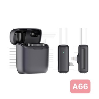 Micro không dây cài áo kèm hộp sạc a66