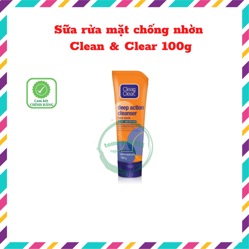 Sữa rửa mặt chống nhờn Clean & Clear 100g
