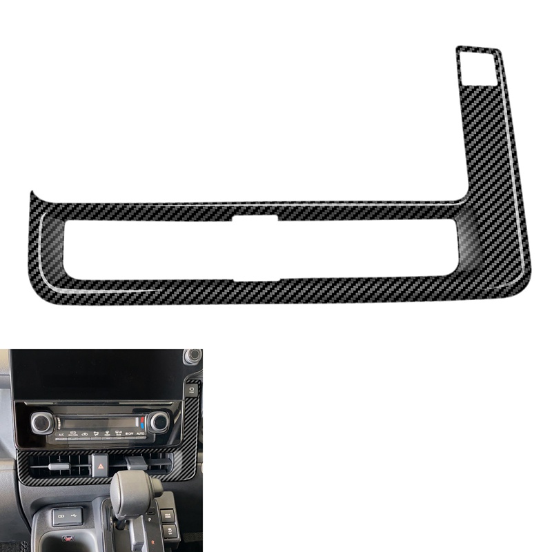 Khung Viền Lỗ Thông Gió A / C Bằng Sợi Carbon Cho Toyota Sienta 2022 2023
