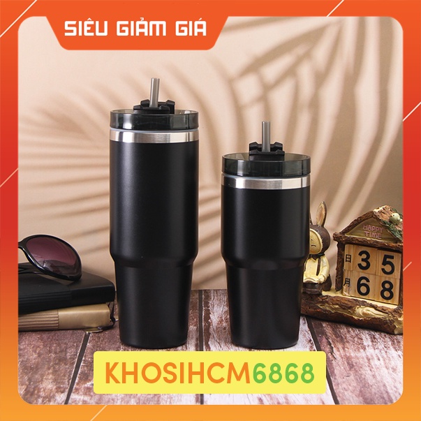 Bình giữ nhiệt inox304 tặng kèm Ống hút. Cốc cofffee 900ml CTC02 Khosigiadunghcm6868