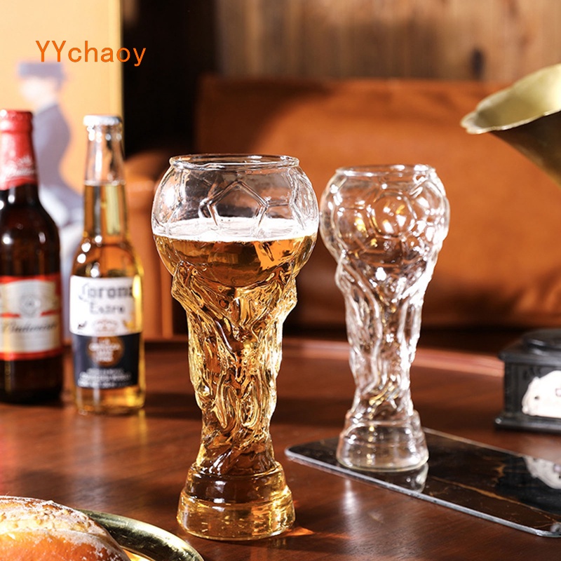 Cốc Thủy Tinh Uống Bia Hình Quả Bóng Đá world Cup