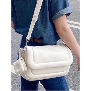 TÚI ĐEO CHÉO/ĐEO VAI DA PHAO BASIC PHONG CÁCH HÀN QUỐC [Order+Ảnh thật cuối]