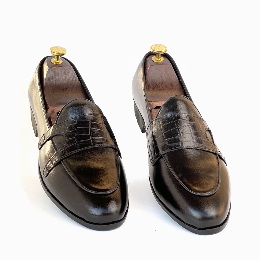 Giày lười nam cao cấp ERMAND chất liệu da bê bảo hành 1 năm - Mã T333