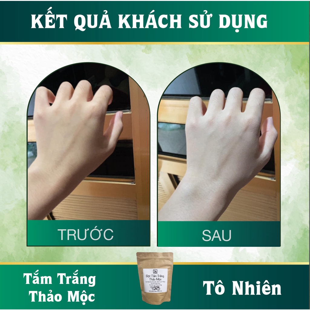 COMBO 2 BỘT TẮM TÔ NHIÊN ngăn ngừa mụn lưng, dưỡng da trắng mịn màng 250 gram