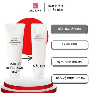 Sữa Rửa Mặt Muji Face Soap 120g Nhật Bản sữa rửa mặt dịu nhẹ sữa rửa mặt tốt srm Muji dưỡng ẩm lành tính cho da nhạy cảm