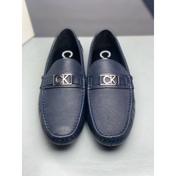 Giày Mọi   Calvin Klein Fullbox Chính Hãng Xanh Navy