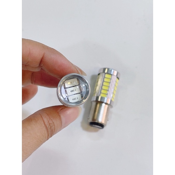 Bóng lái sau không chớp 12V, bóng led sau không nháy, bóng hậu led nhẹ điện lắp thông dụng xe máy