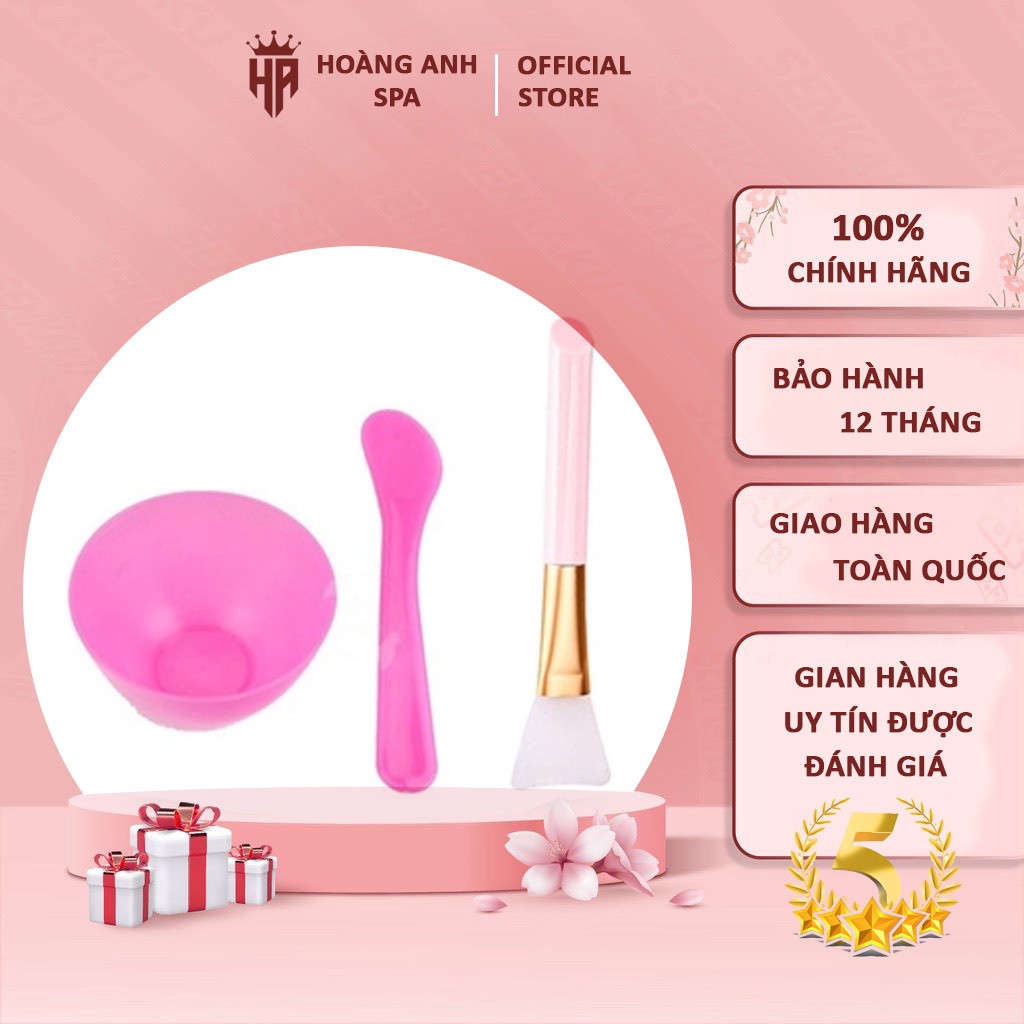 Bát Thìa Chổi Đắp Mặt Nạ Bằng Silicon Siêu Bền Siêu Rẻ