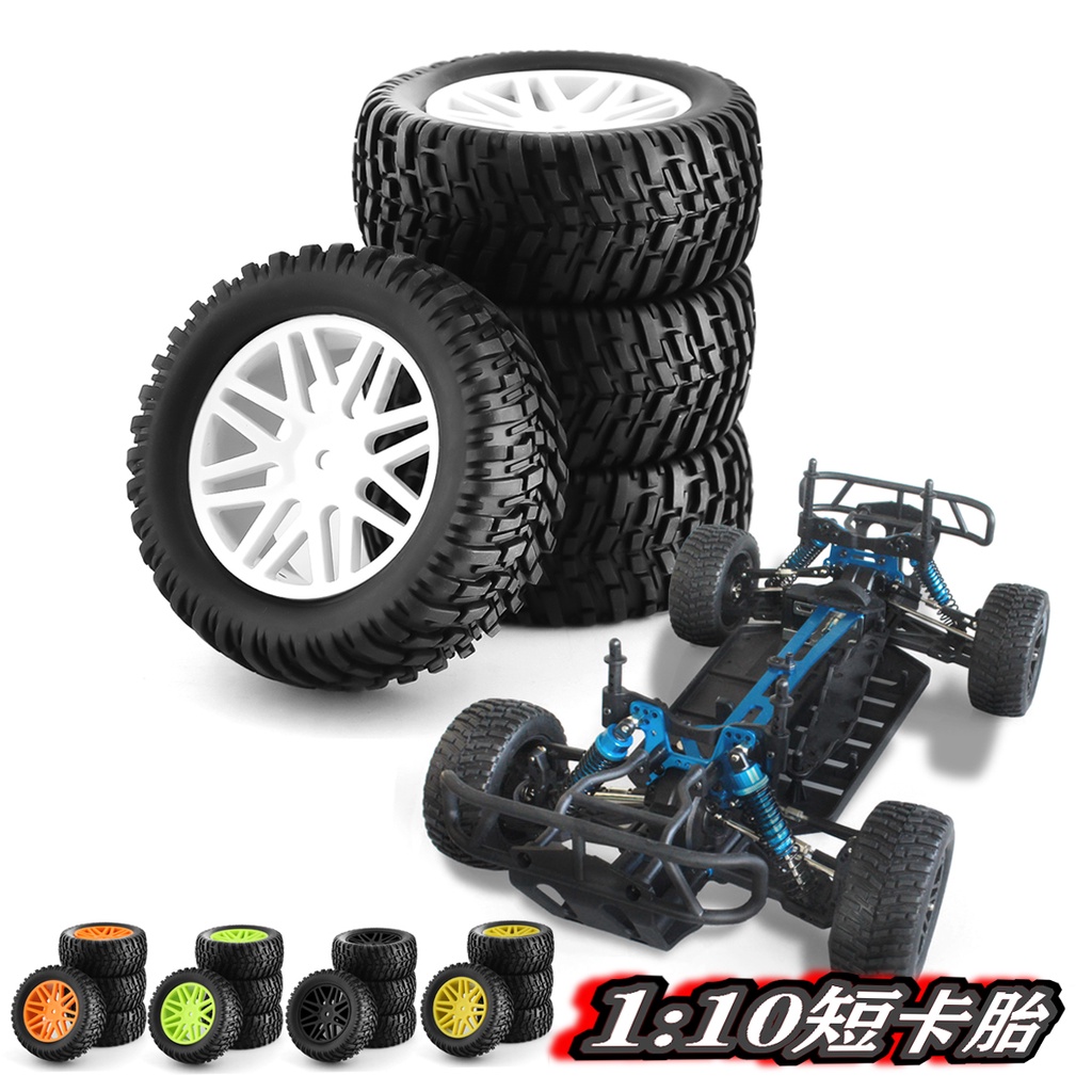 Set 4 Bánh Xe Cao Su Dành Cho Xe Ô Tô Đồ Chơi 1 / 10 RC HSP 15502 94107 94170 94155 94177