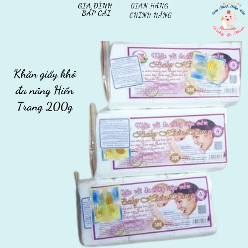 Thanh Lý Giấy đa năng Baby Hiền Trang các loại Khăn vải khô Vệ sinh cho bé hoặc Tẩy trang