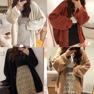 Áo cardigan len mỏng cổ V nhiều màu freesize Pumi