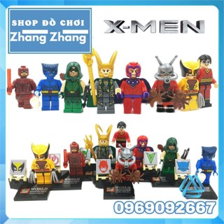 Đồ chơi Xếp hình Plastic Man The Beast Daredevil Magneto Ant Man Loki Wolverine The Beast Green Arrow Minifigures SY259