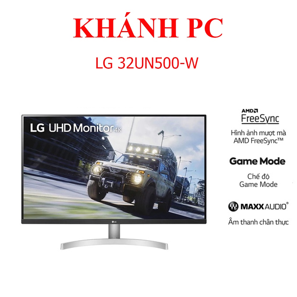 Màn hình LG 32UN500-W UHD 4K 31.5'' VA HDR Loa 5W - Chính hãng LG