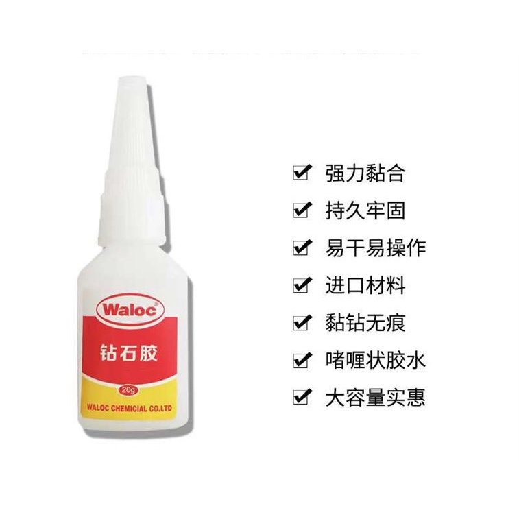 Keo dán móng , đá Waloc lẻ chai