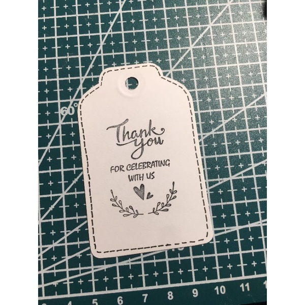 50 Tag gói quà thank you kích thước    Trang trí hộp quà, bó hoa , chai lọ, túi bánh
