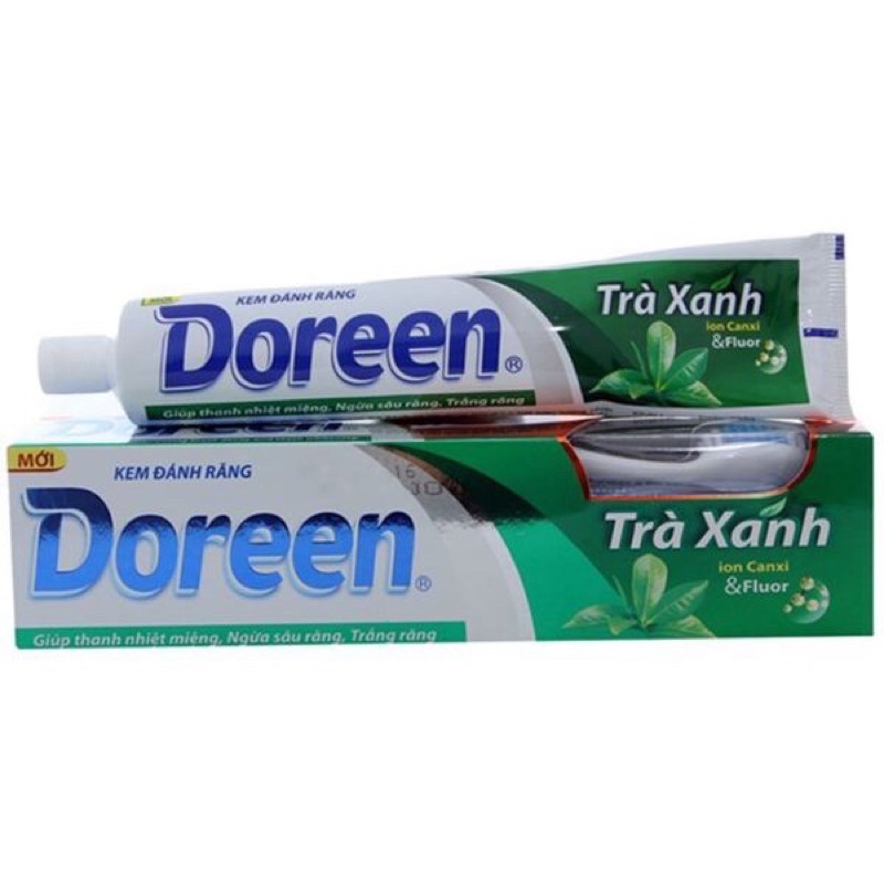 Kem đánh răng doreen tuýp lớn 220gr có bàn chải tặng kèm