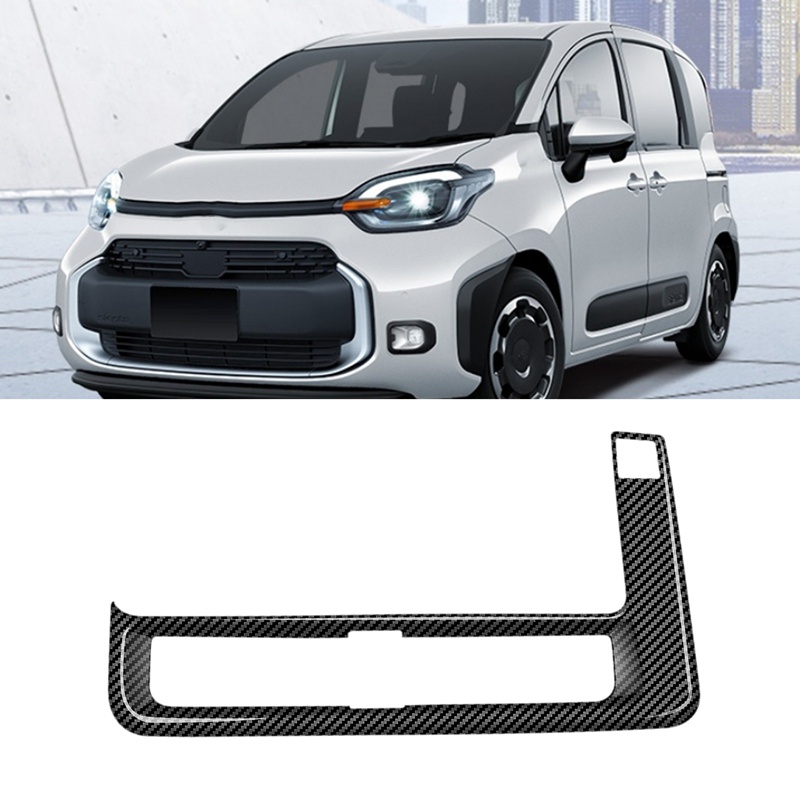 Khung Viền Lỗ Thông Gió A / C Bằng Sợi Carbon Cho Toyota Sienta 2022 2023