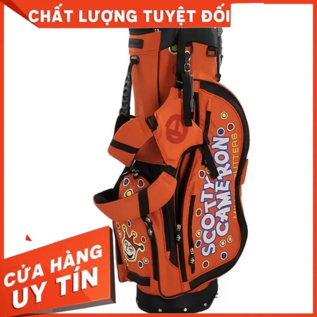 Túi Đựng Gậy Golf SCOTTY CAMERON Đựng Được 16 Gậy, Chất Liệu Vải Dù Siêu Nhẹ, Chống Nước Tốt, Có Chân Chống Chéo