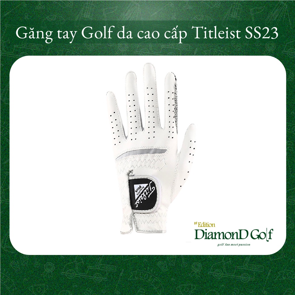 Găng tay chơi Golf, da cao cấp, chuyên dụng Titleist Perma-Grip Plus 2023
