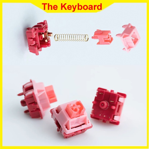 JWK Pink. Bombonera Pink linear. Siêu mượt. Âm hay. Công tắc bàn phím cơ