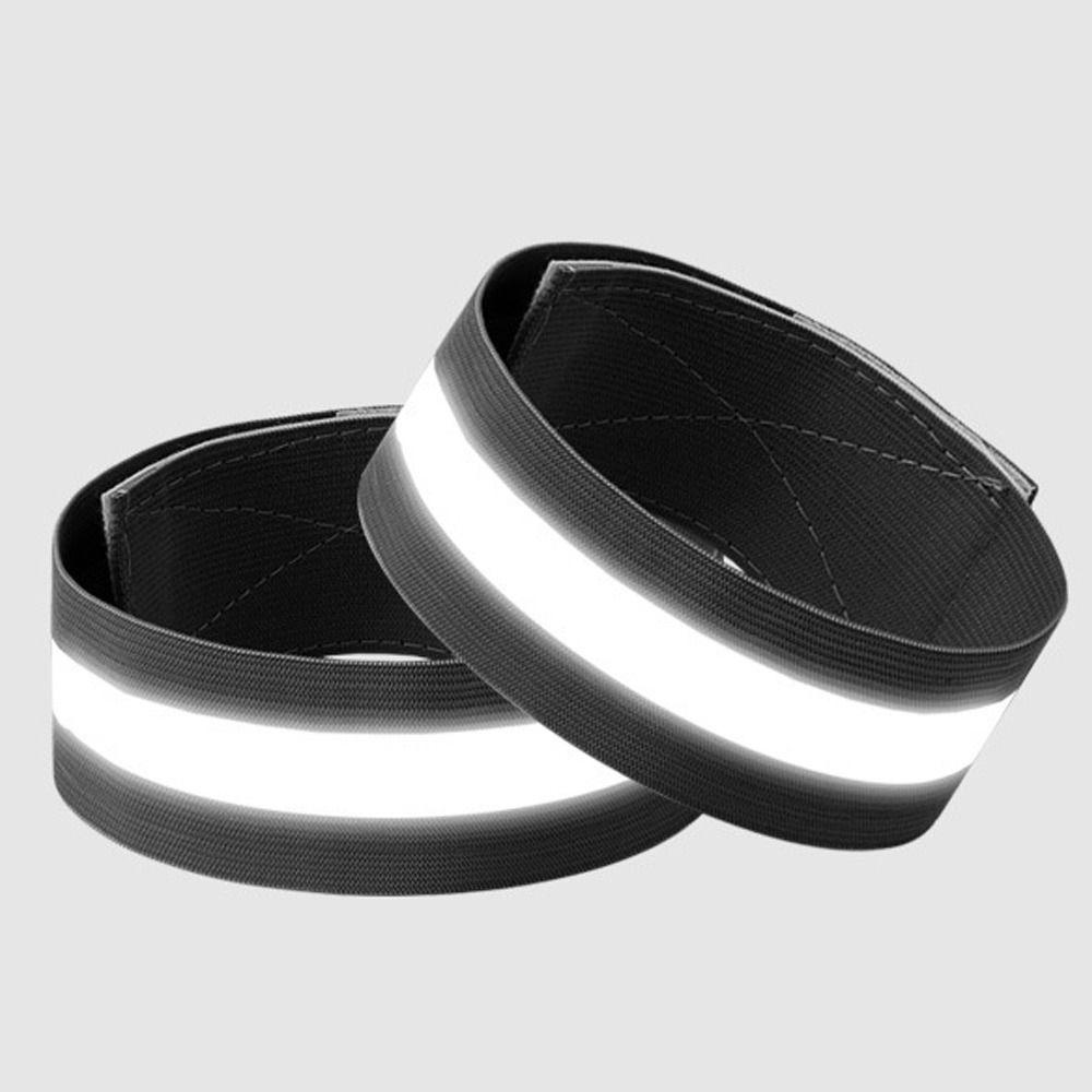 Set 2 Băng Đeo Cánh Tay Phản Quang Cảnh Báo An Toàn Cho Hoạt Động Ngoài Trời