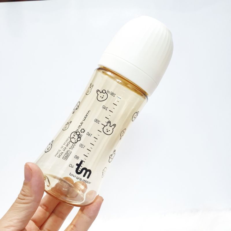 Bình sữa thỏ / Sóc Dot to Dot Tovi and Molly x Hàn Quốc size 180ml/ 280ml