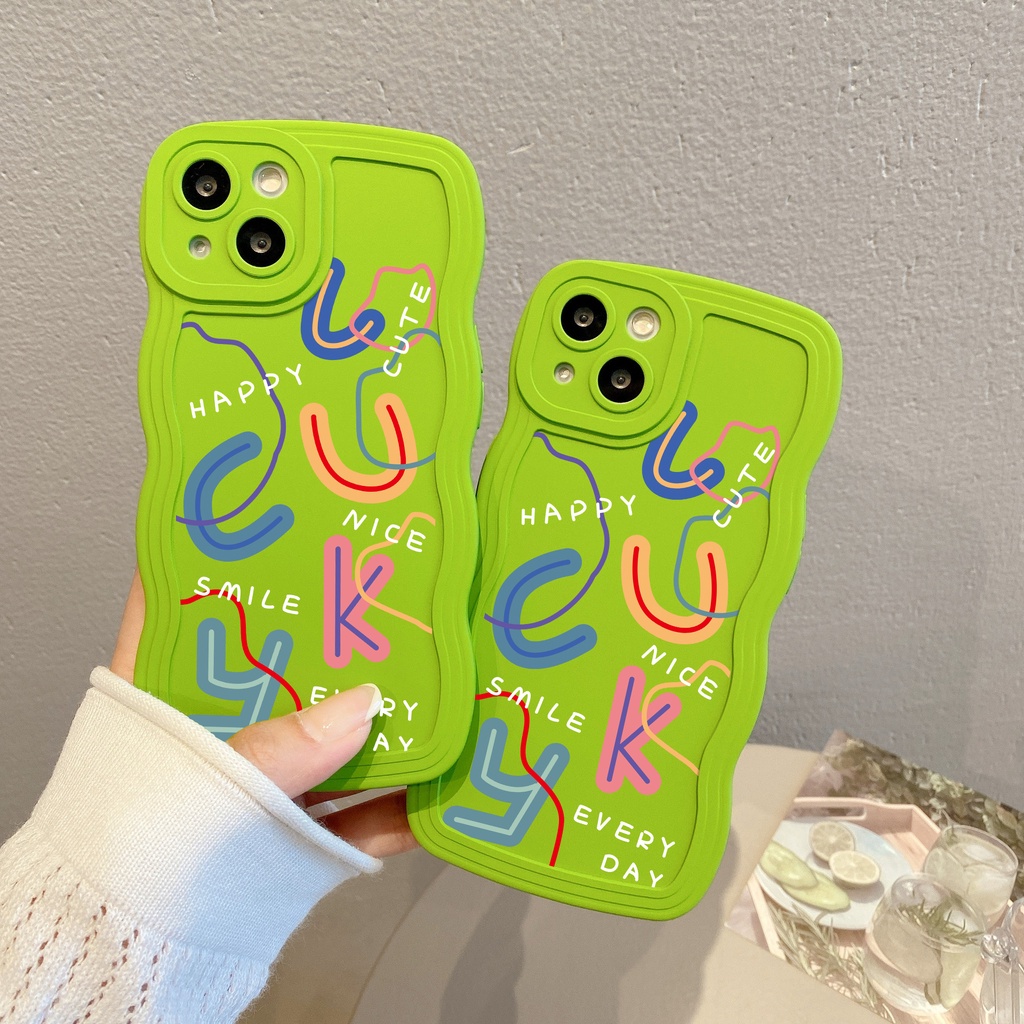 Ốp Điện Thoại Họa Tiết Chữ Đơn Giản Thời Trang Chống Rơi / Vân Tay Cho iPhone 11 12 13Pro 14 7plus 6plus 7 8 6 xr xs max